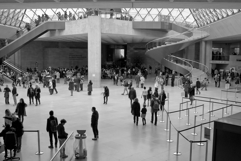 under the pyramid | Louvre, Paris, France