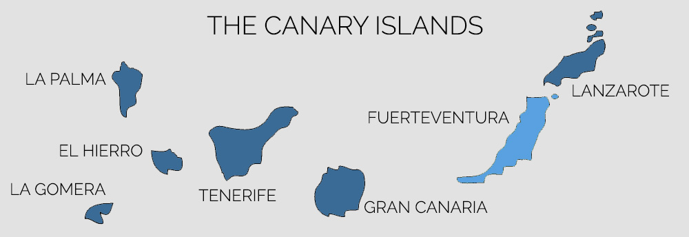 Canary Islands- Fuerteventura map