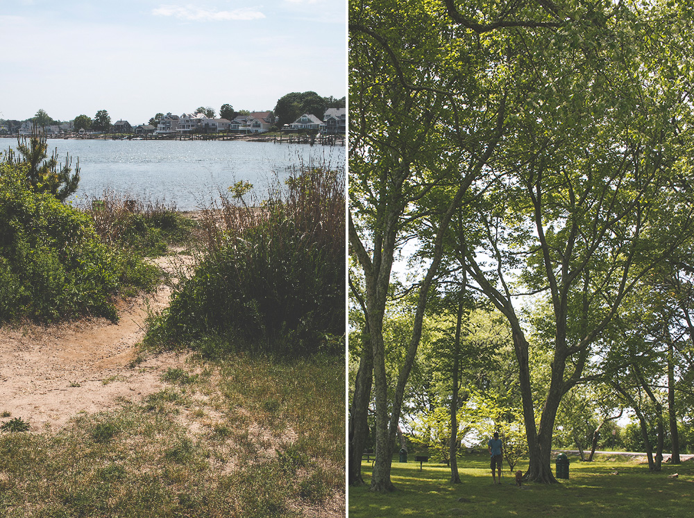 Esker Point beach and treelined paths | Mystic, Connecticut