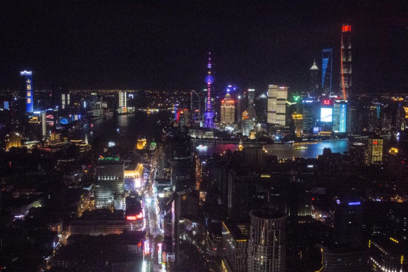 Pudong annd Bund view from the Le Meridian rooftop | Shanghai, China