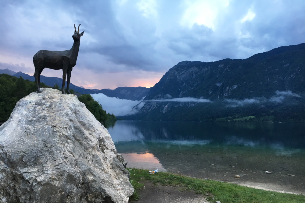 Cloudy sunset | Lake Bohinj, Slovenia