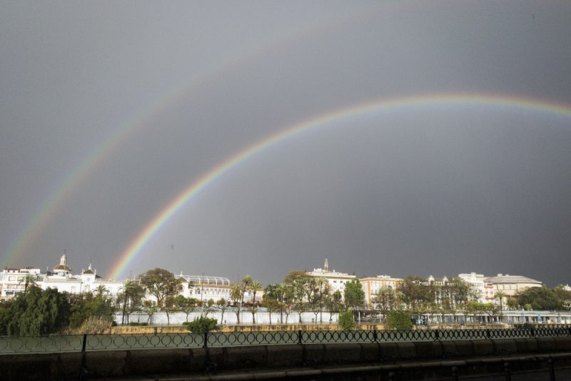 Double rainbow seen from Triana | Seville, Spain