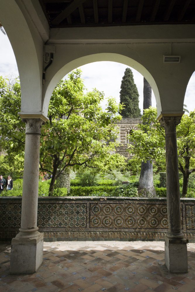 Garden archway at the Alcazar | Seville, Spain