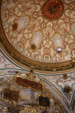 Ornate dome at Topkapi Palace, Istanbul
