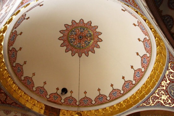 Topkapi Palace dome ceiling, Istanbul