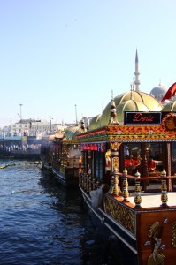 Floating fish restaurants, Istanbul
