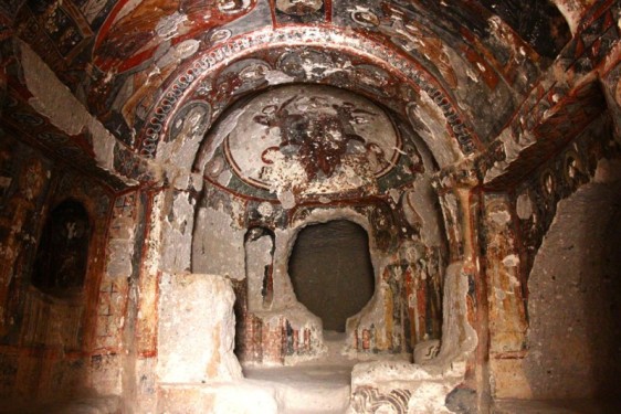 Inside a Soganli church | Cappadocia, Turkey