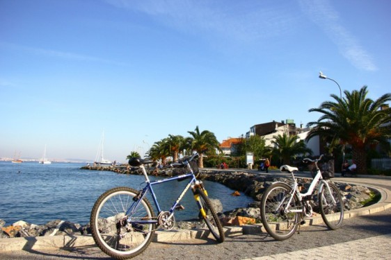 Bike break along the water | Buyukada ,Turkey