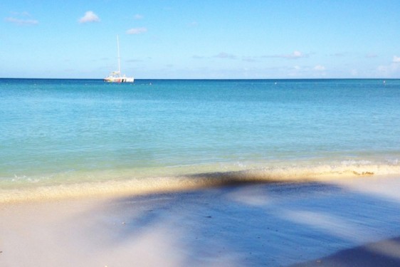 Morning beach shadows on Palm Beach | Aruba