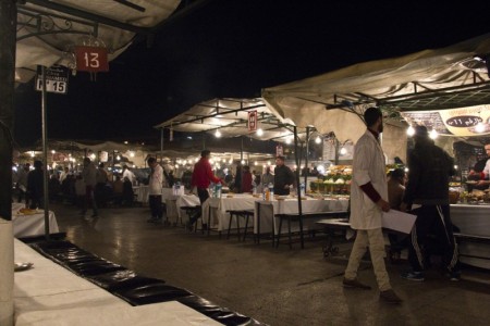 Food stalls in Djemaa El Fna | Marrakech, Morocco