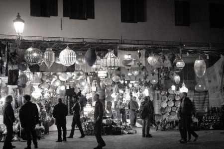 Lantern shops in Djemaa El Fna | Marrakech, Morocco