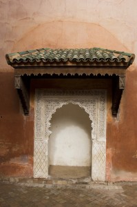 Moroccan archway at the Saadian Tombs | Marrakech, Morocco