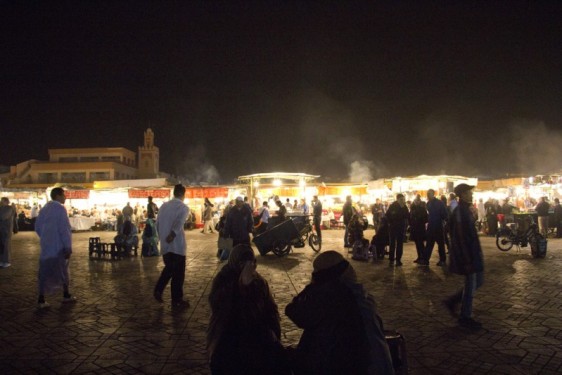 Night scene in Djemaa El Fna | Marrakech, Morocco