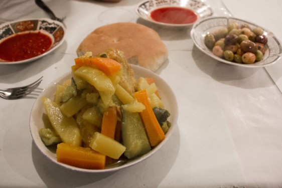 Chicken and vegetable tagine at stall 34 | Marrakech, Morocco