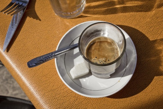 Espresso with a sugar cube | Marrakech, Morocco