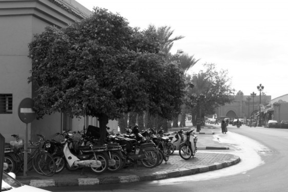 Motorbike parking in the medina | Marrakech, Morocco