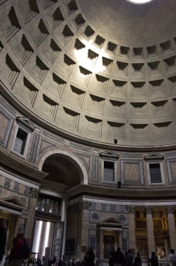 Light fills the Pantheon from the occulus | Rome, Italy