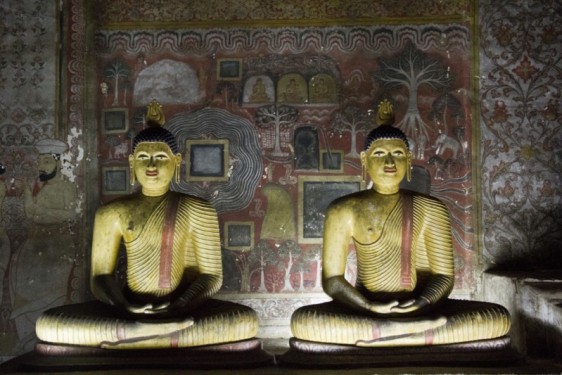 Dual Buddhas | Dambulla cave temples, Sri Lanka