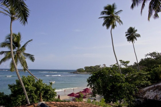 Late afternoon overlooking the beach | Unawatuna, Sri Lanka