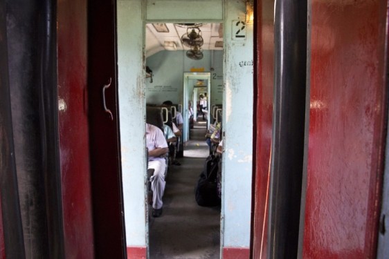 Looking down the train | Sri Lanka