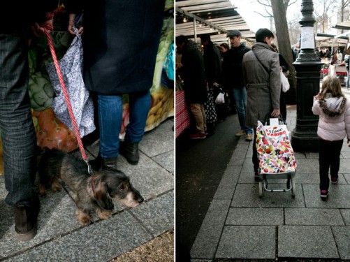 Market goers | Marche Bastille, Paris, France