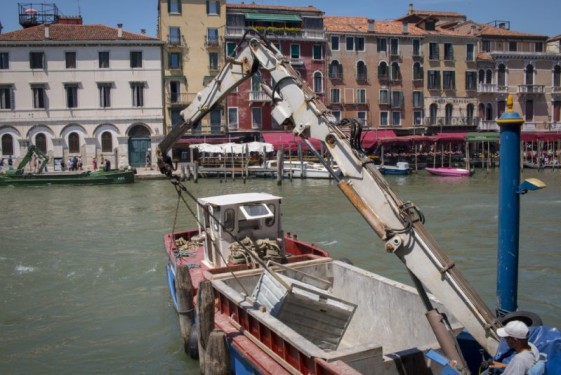 Garbage boat | Venice, Italy