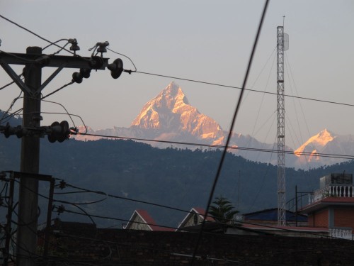 Macchapucchre from Pokhara nepal