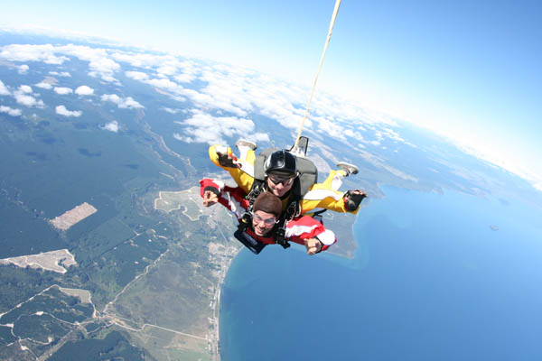 skydiving in Taupo, New Zealand