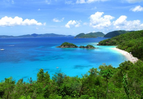 View of Trunk Bay, St John