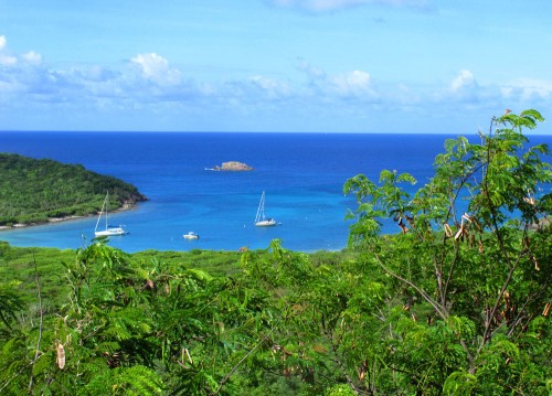 View over Salt Pond Bay, St John