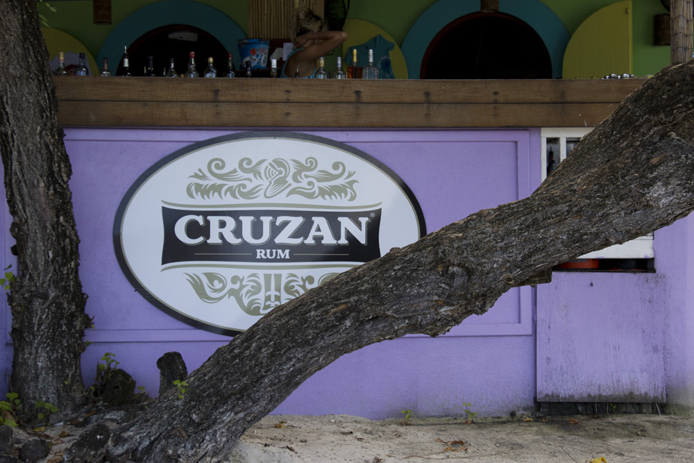 Cruzan Rum signage in Cruz Bay | St John, USVI