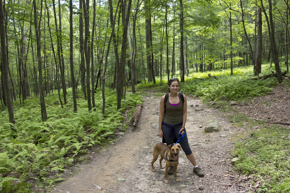 Bodie and Annie in the fern forest | Appalachain Trail, New Jersey